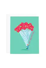 Ramus & Co Hey Valentine Bouquet Card