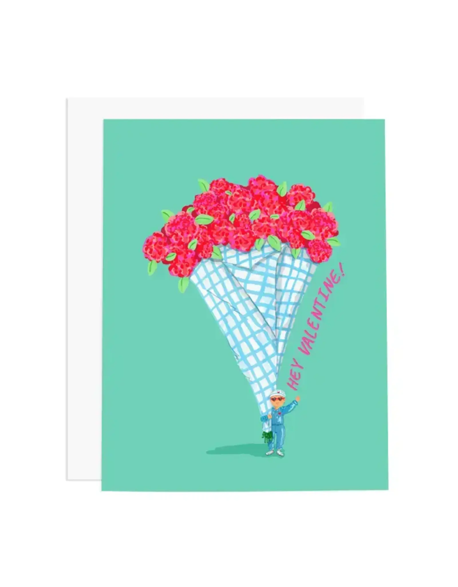 Ramus & Co Hey Valentine Bouquet Card