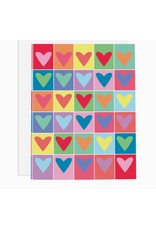 Ramus & Co Rainbow Hearts Card
