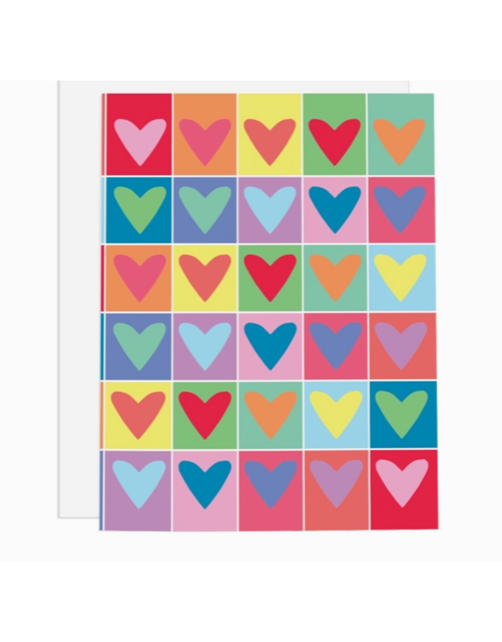 Ramus & Co Rainbow Hearts Card