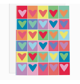 Ramus & Co Rainbow Hearts Card