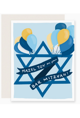Slightly Stationery Bar Mitzvah Balloons Card