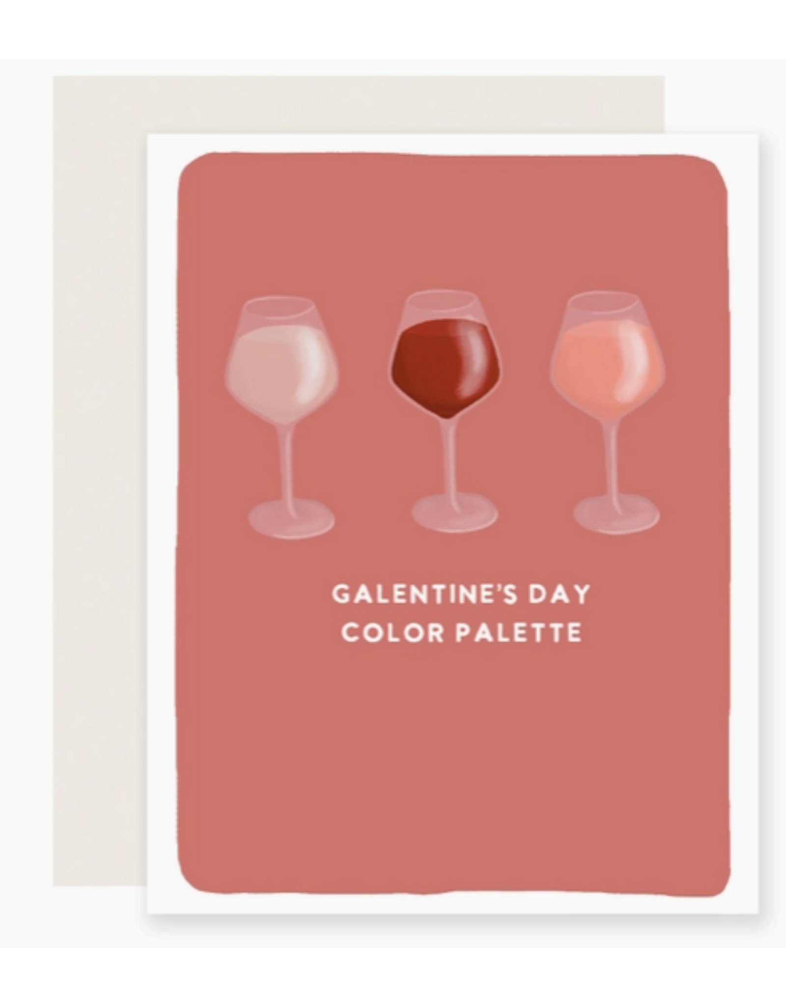 Slightly Stationery Galentine's Day Color Palette Card