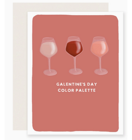 Slightly Stationery Galentine's Day Color Palette Card