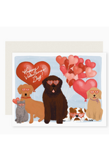 Slightly Stationery Valentine's Dog Lineup Card