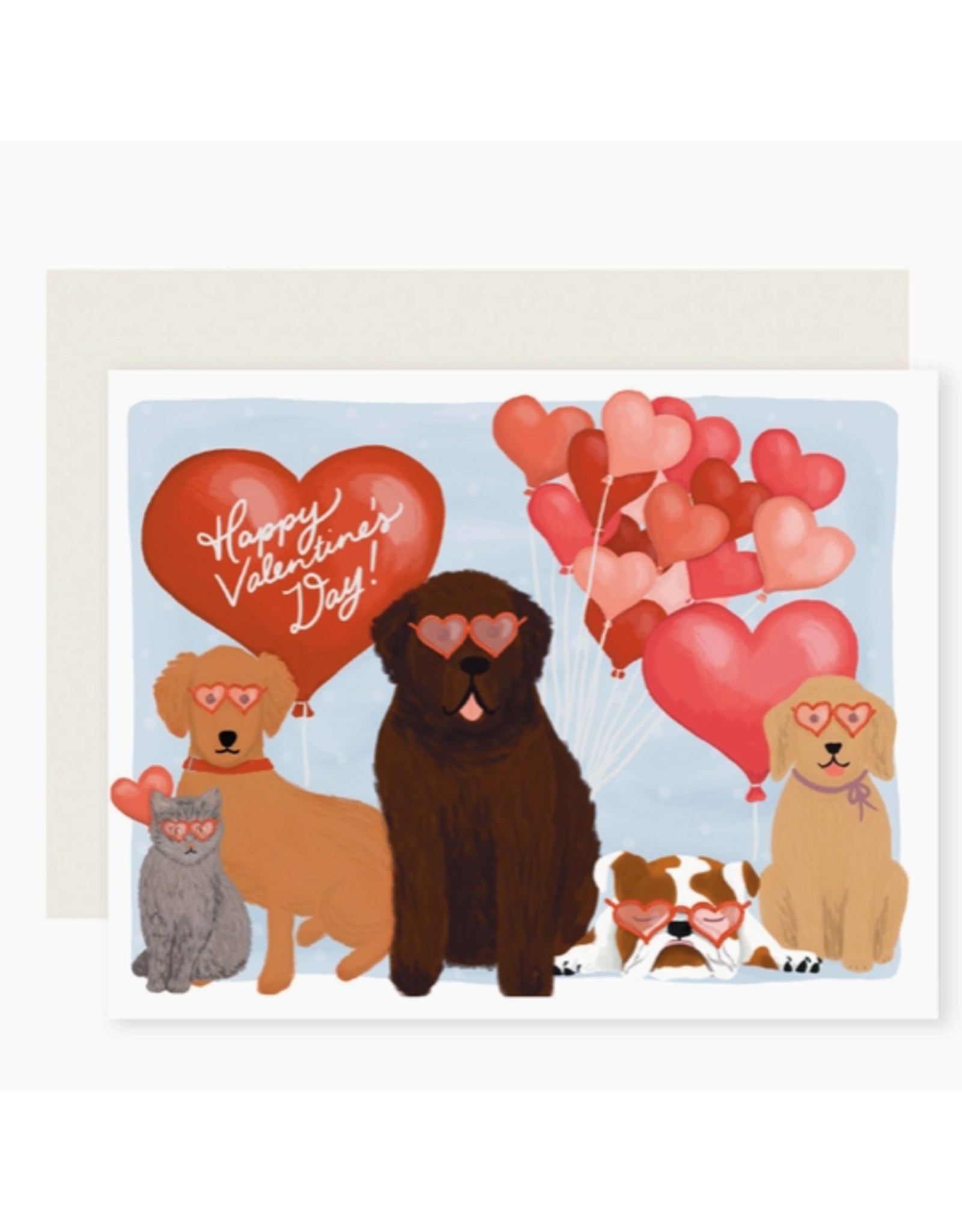 Slightly Stationery Valentine's Dog Lineup Card