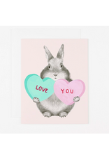 Dear Hancock Bunny with Sweetheart Candy Card