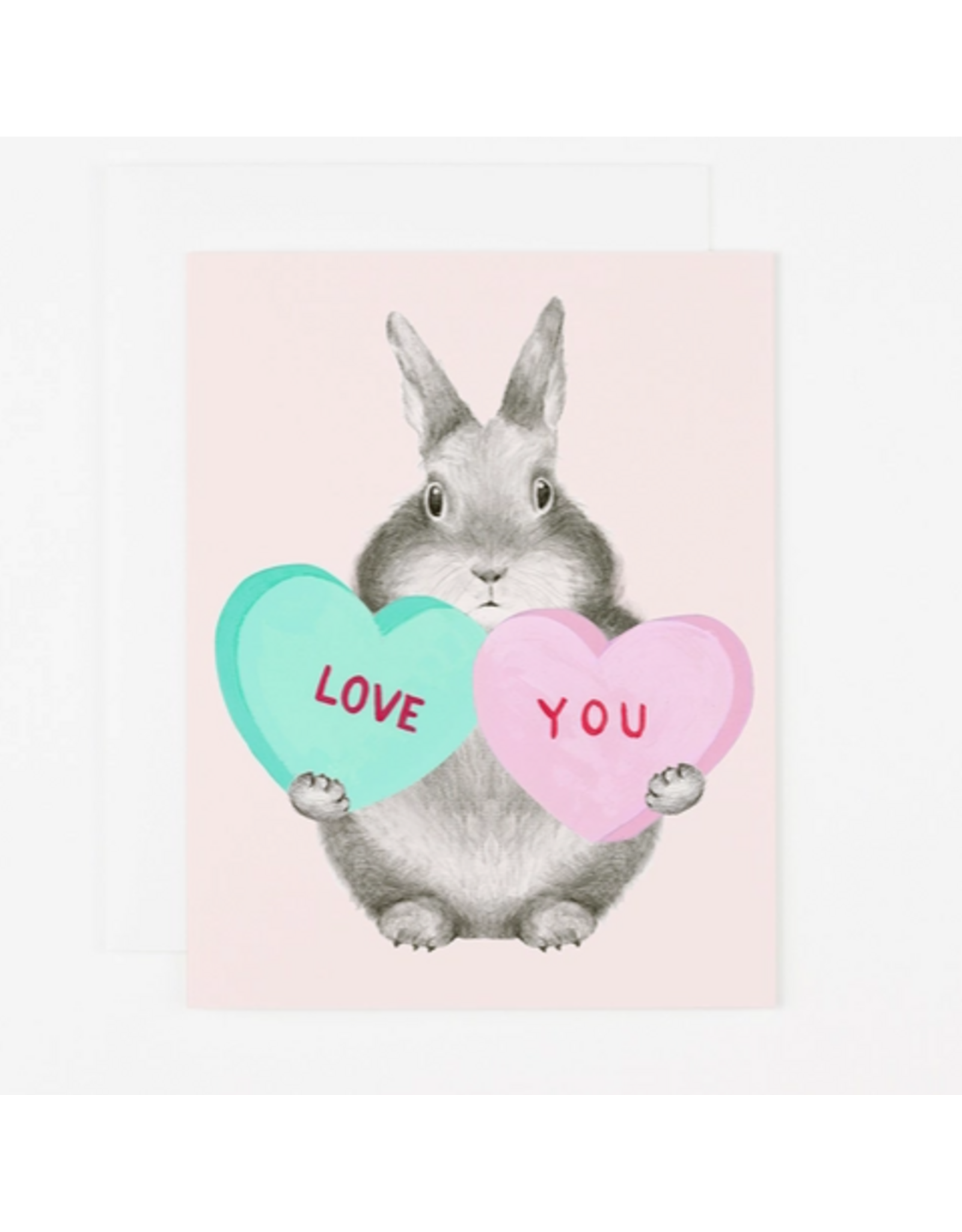 Dear Hancock Bunny with Sweetheart Candy Card