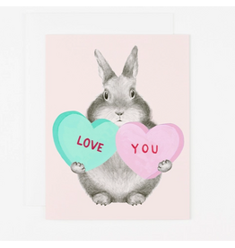 Dear Hancock Bunny with Sweetheart Candy Card