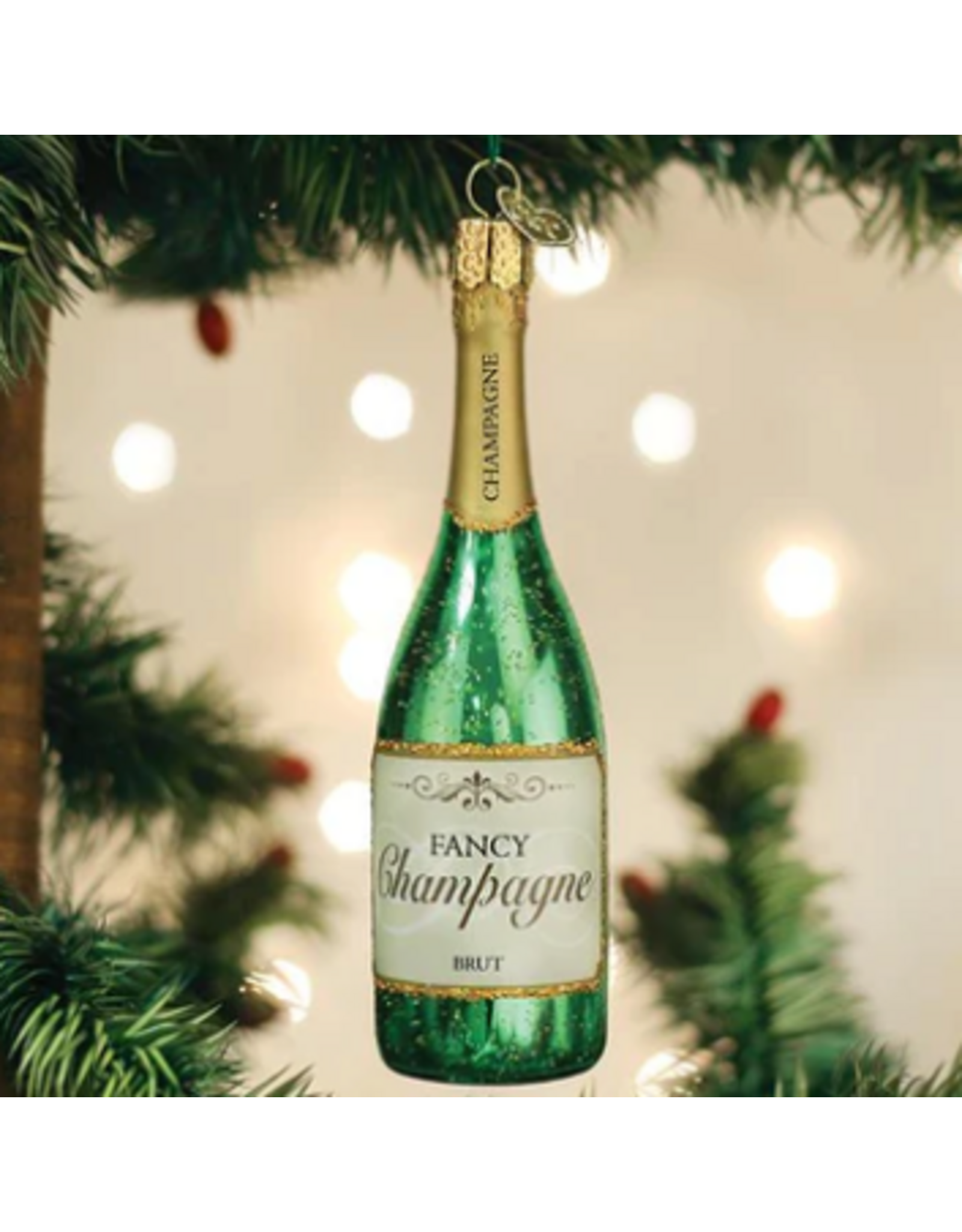 Champagne Bottle Ornament