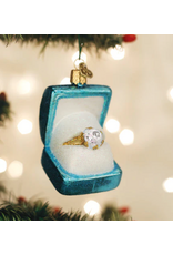 Something Blue Ring Box Ornament