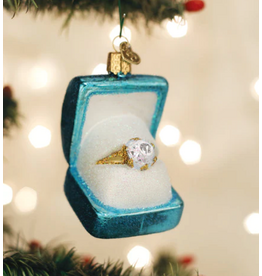 Something Blue Ring Box Ornament