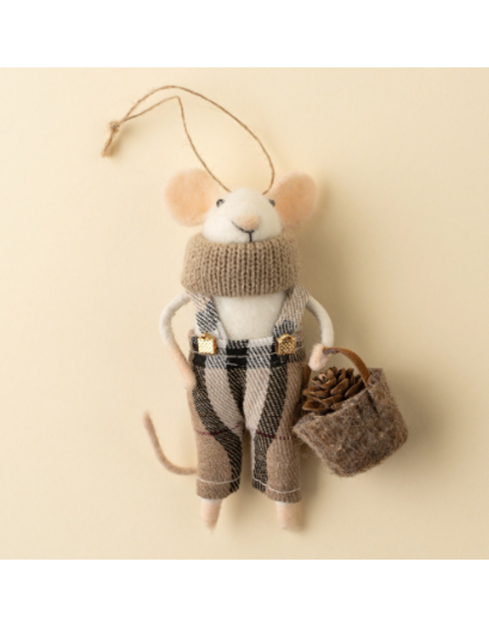 Decor Shop at Junebug Tartan Tim Wool Felt Mouse
