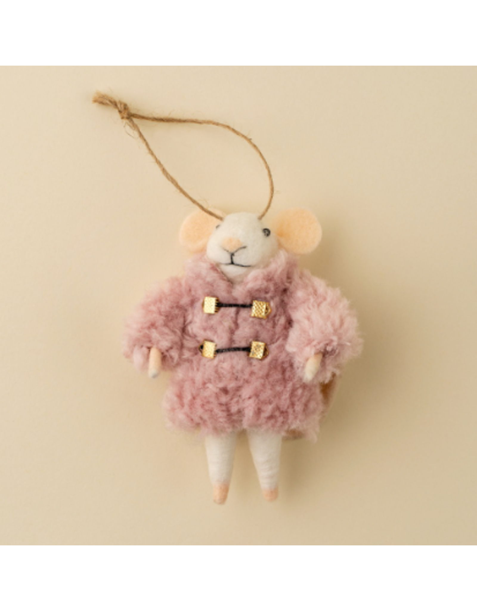 Decor Shop at Junebug Cozy Clementine Wool Felt Mouse