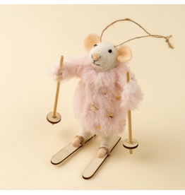 Decor Shop at Junebug Skiing Sophie Wool Felt Mouse