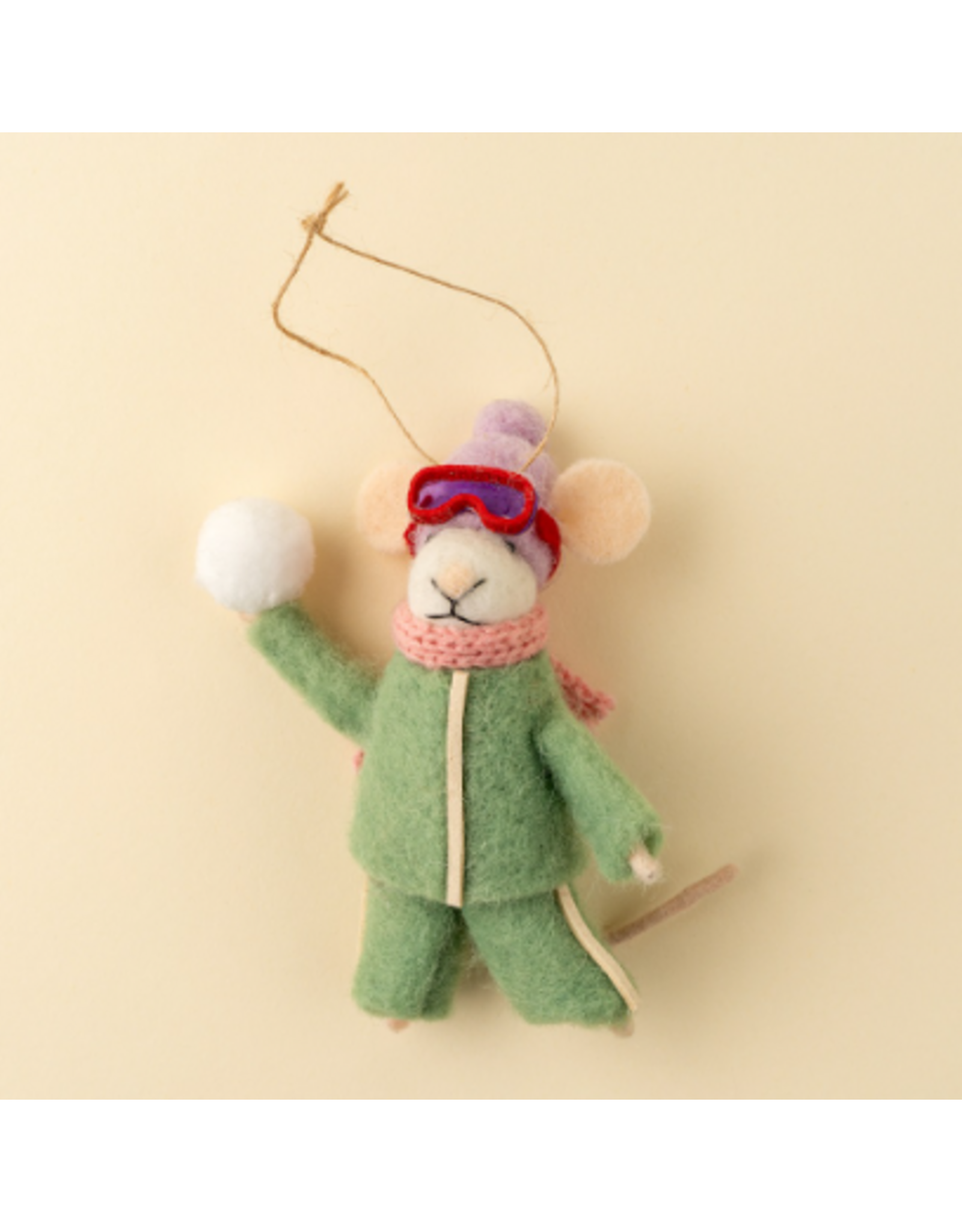Decor Shop at Junebug Snowball Sarah Wool Felt Mouse