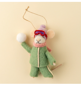 Decor Shop at Junebug Snowball Sarah Wool Felt Mouse
