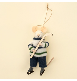 Decor Shop at Junebug Hockey Hal Wool Felt Mouse