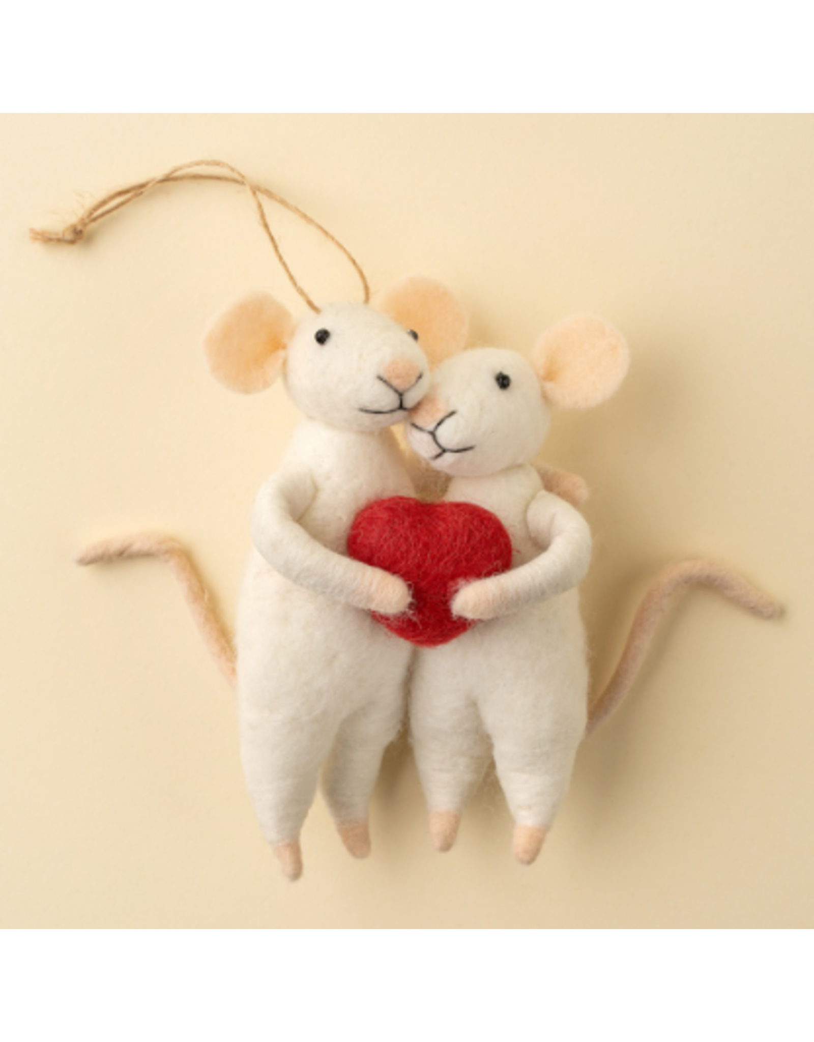 Decor Shop at Junebug Sweetheart Wool Felt Mice