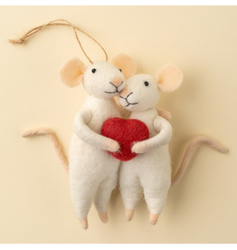 Decor Shop at Junebug Sweetheart Wool Felt Mice