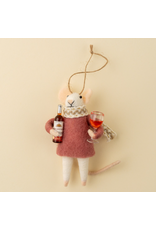 Decor Shop at Junebug Merlot Millie Wool Felt Mouse
