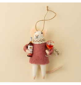 Decor Shop at Junebug Merlot Millie Wool Felt Mouse