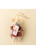Decor Shop at Junebug Letter to Santa Lucy Wool Felt Holiday Mouse