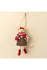 Decor Shop at Junebug Merry Mabel Wool Felt Holiday Mouse