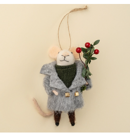 Decor Shop at Junebug Merrymaker Miles Wool Felt Holiday Mouse
