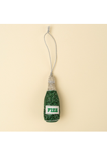 Decor Shop at Junebug Beaded Champagne Fizz Bottle Ornament