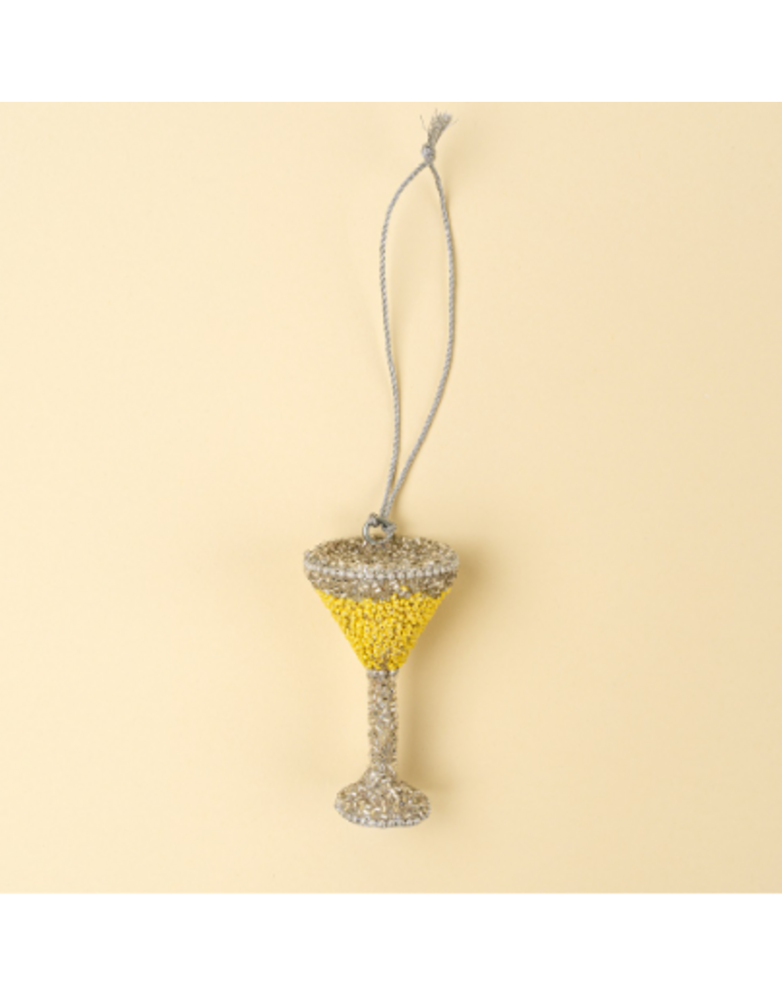 Decor Shop at Junebug Beaded Champagne Glass Ornament