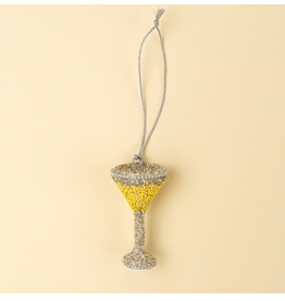Decor Shop at Junebug Beaded Champagne Glass Ornament