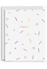 Smitten on Paper Congrats Confetti Greeting Card