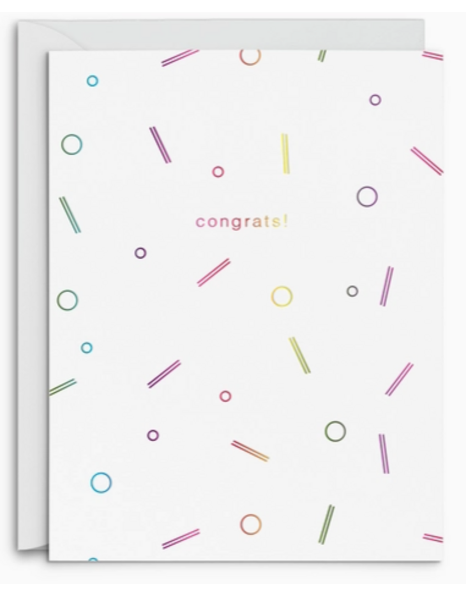 Smitten on Paper Congrats Confetti Greeting Card