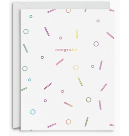 Smitten on Paper Congrats Confetti Greeting Card