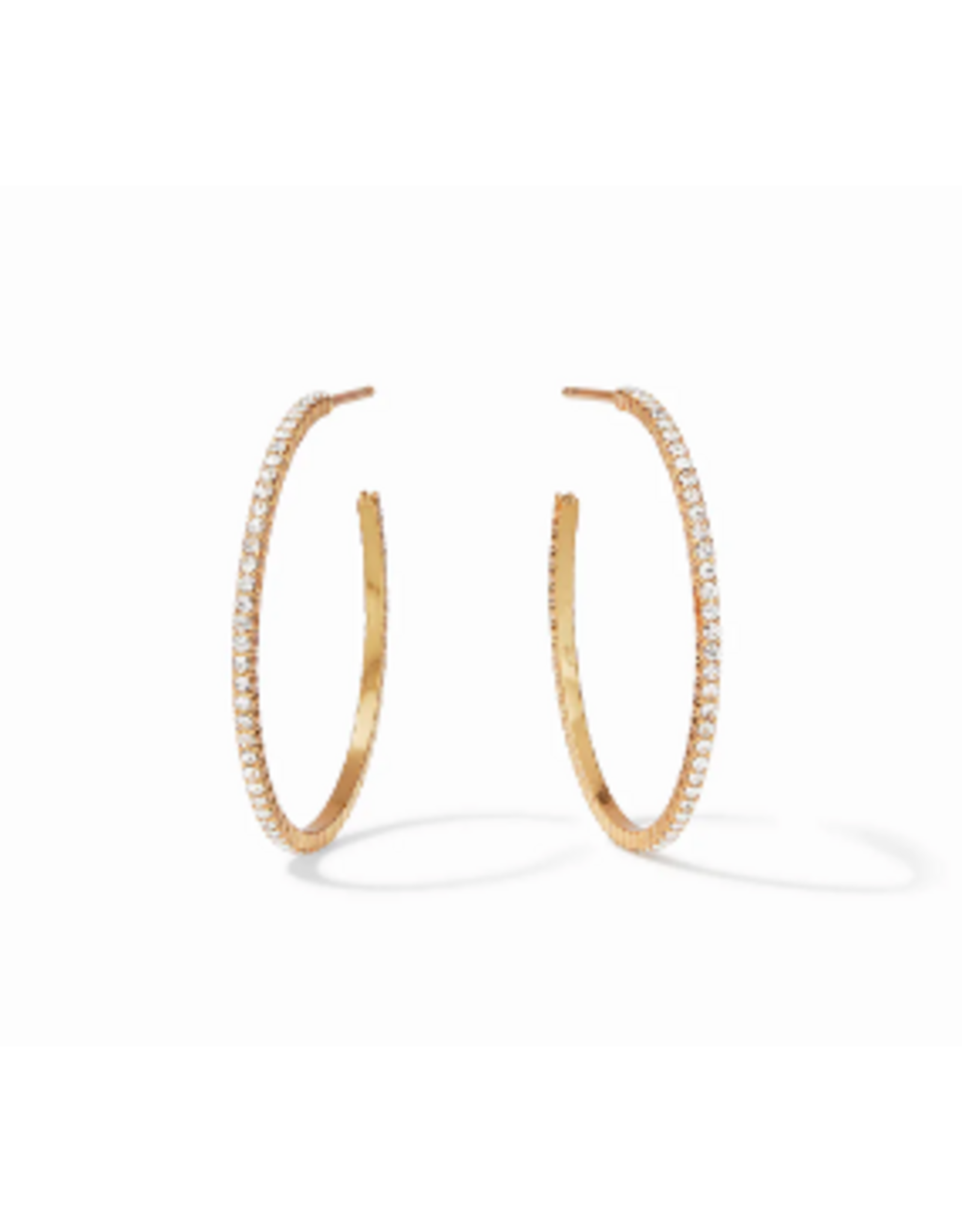 Julie Vos Windsor Hoop Earring in Crystal by Julie Vos
