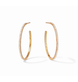 Julie Vos Windsor Hoop Earring in Crystal by Julie Vos