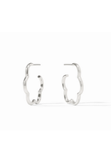 Julie Vos Gardenia Hoop Earring in Silver by Julie Vos