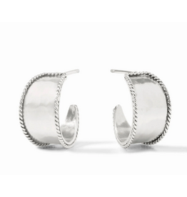 Julie Vos Savoy Hoop in Silver by Julie Vos