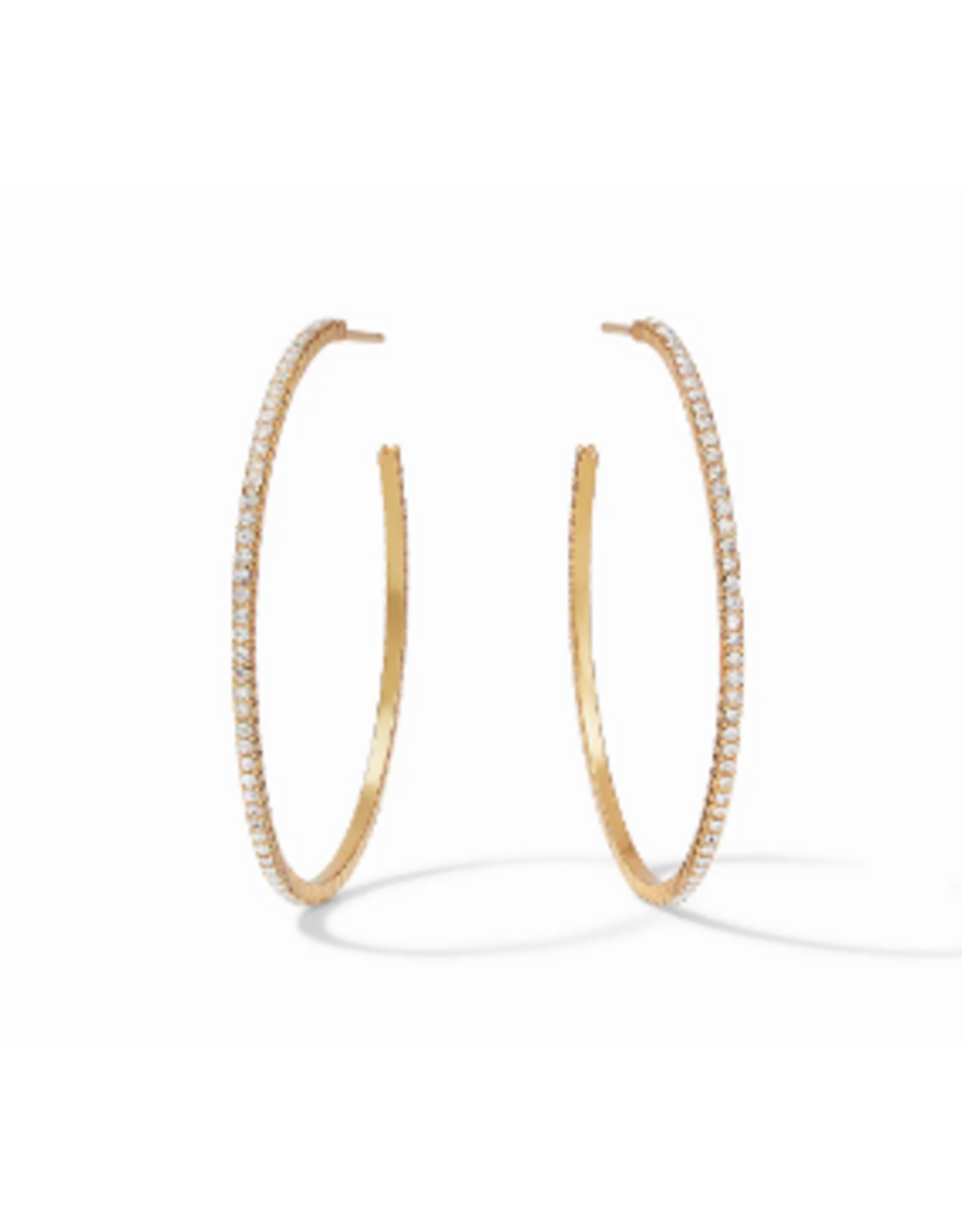 Julie Vos Windsor Hoop Earring in Crystal by Julie Vos