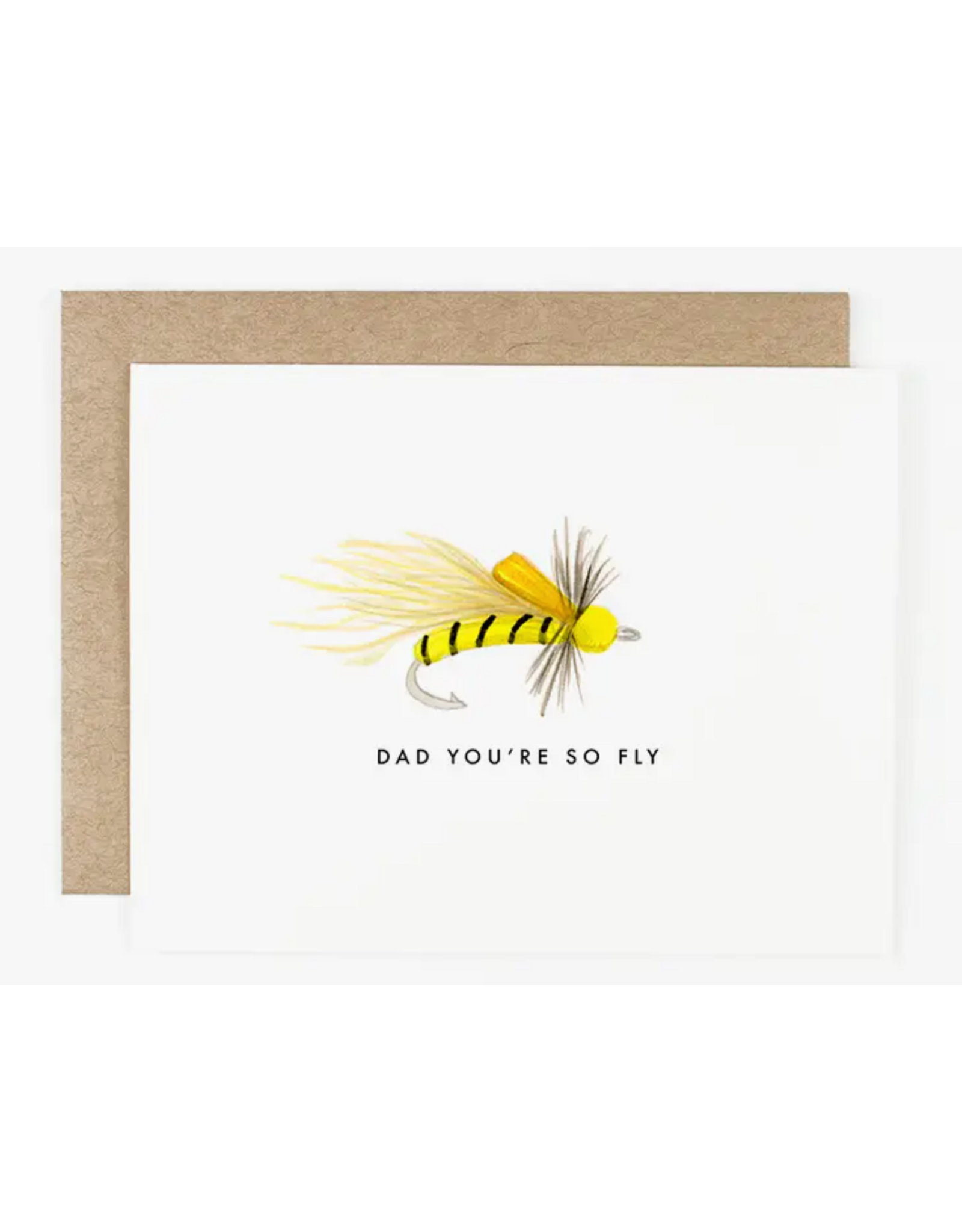 Dear Hancock Dad Fly Fishing Card