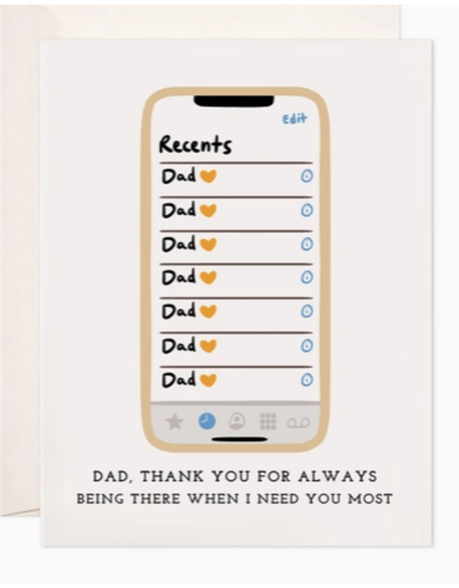 Bloomwolf Studio Dad Calls Card