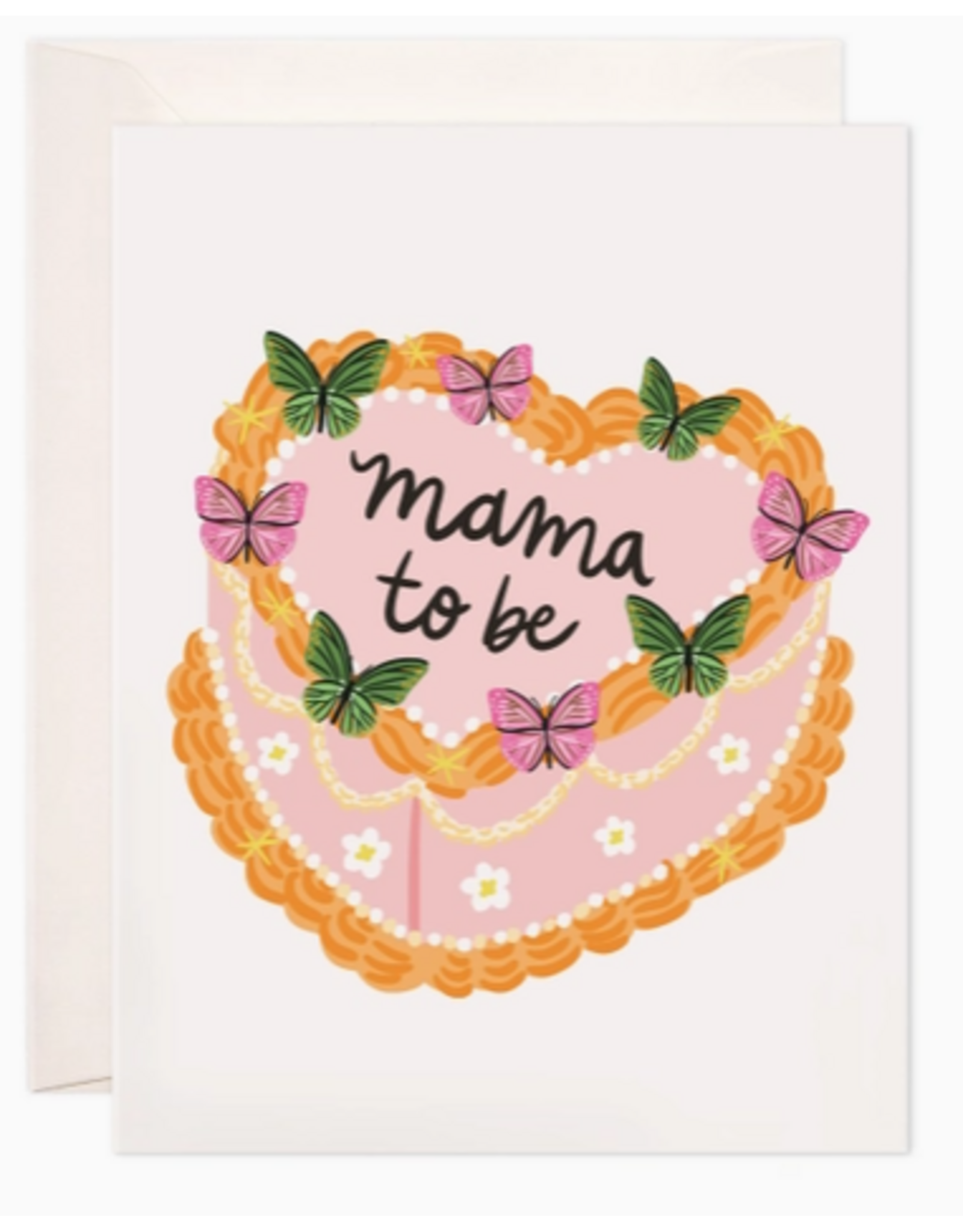 Bloomwolf Studio Mama to Be Cake Card