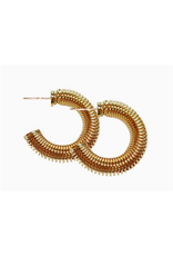 Accessories Shop at Junebug Coil Minimalist Hoop in Gold