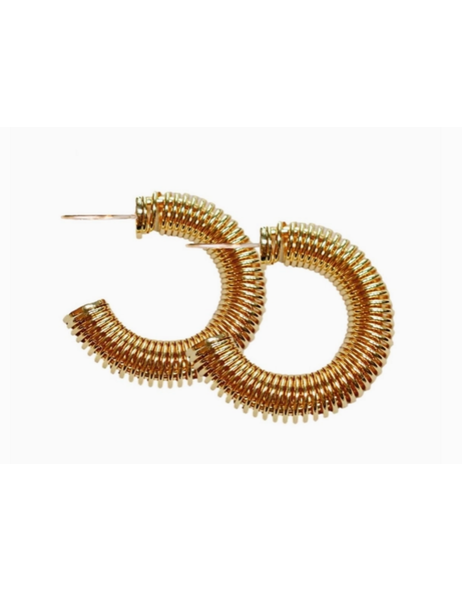 Accessories Shop at Junebug Coil Minimalist Hoop in Gold