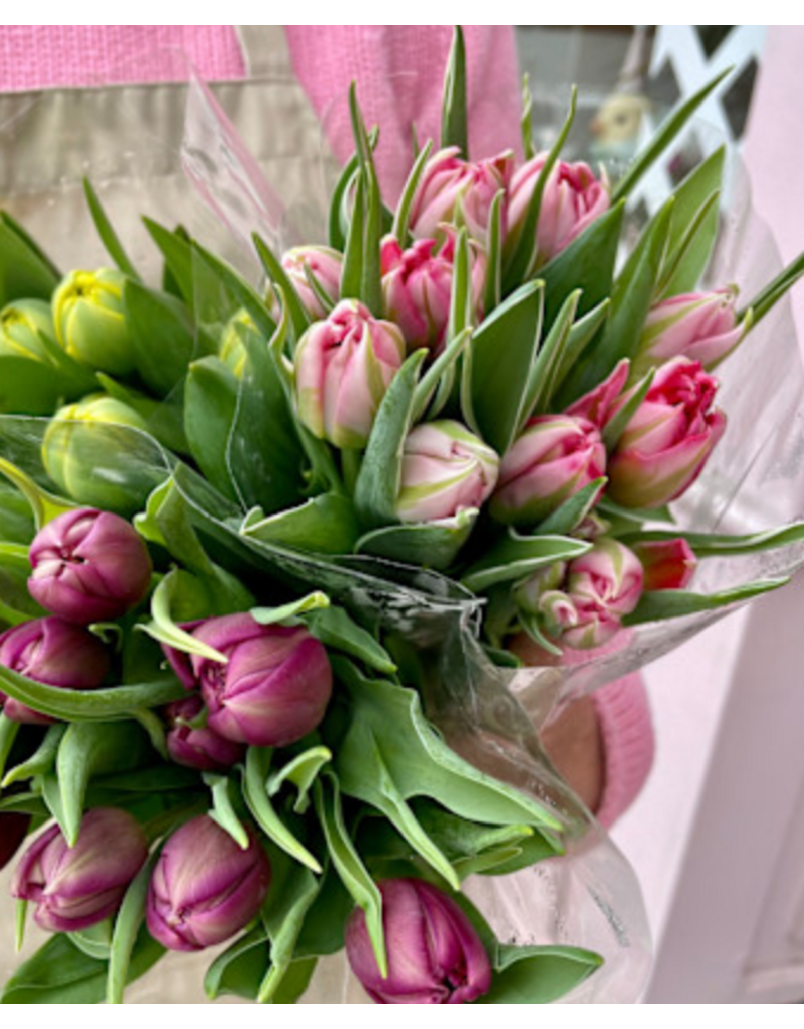 Junebug Easter Tulip Double Bouquet in Assorted Colors