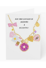 Rebecca Illustrated Charm Necklace Birthday Card