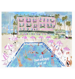 Rebecca Illustrated Dive In Birthday Card