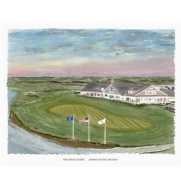 Rebecca Illustrated Ocean Course Golf Card