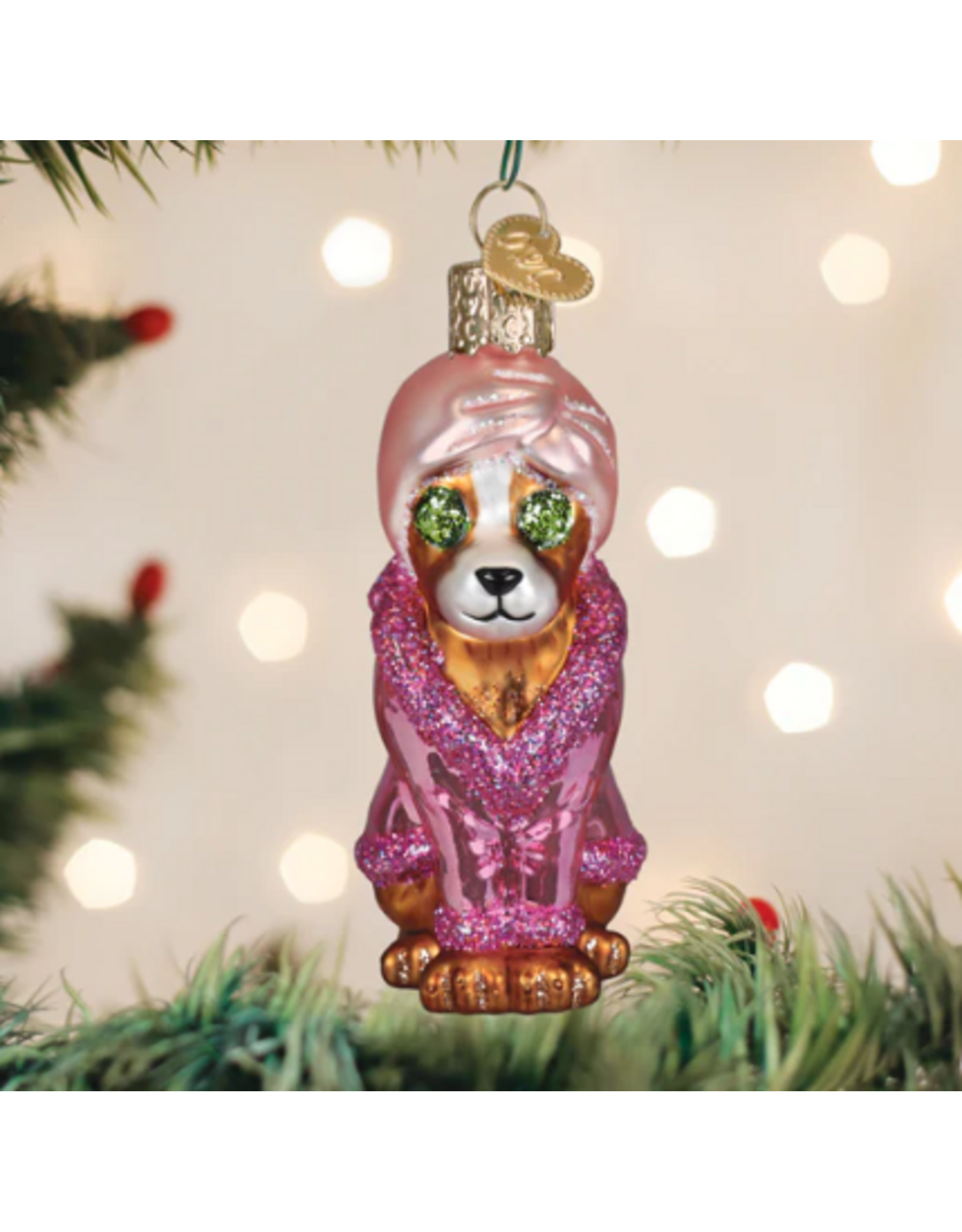 Spa Dog Ornament